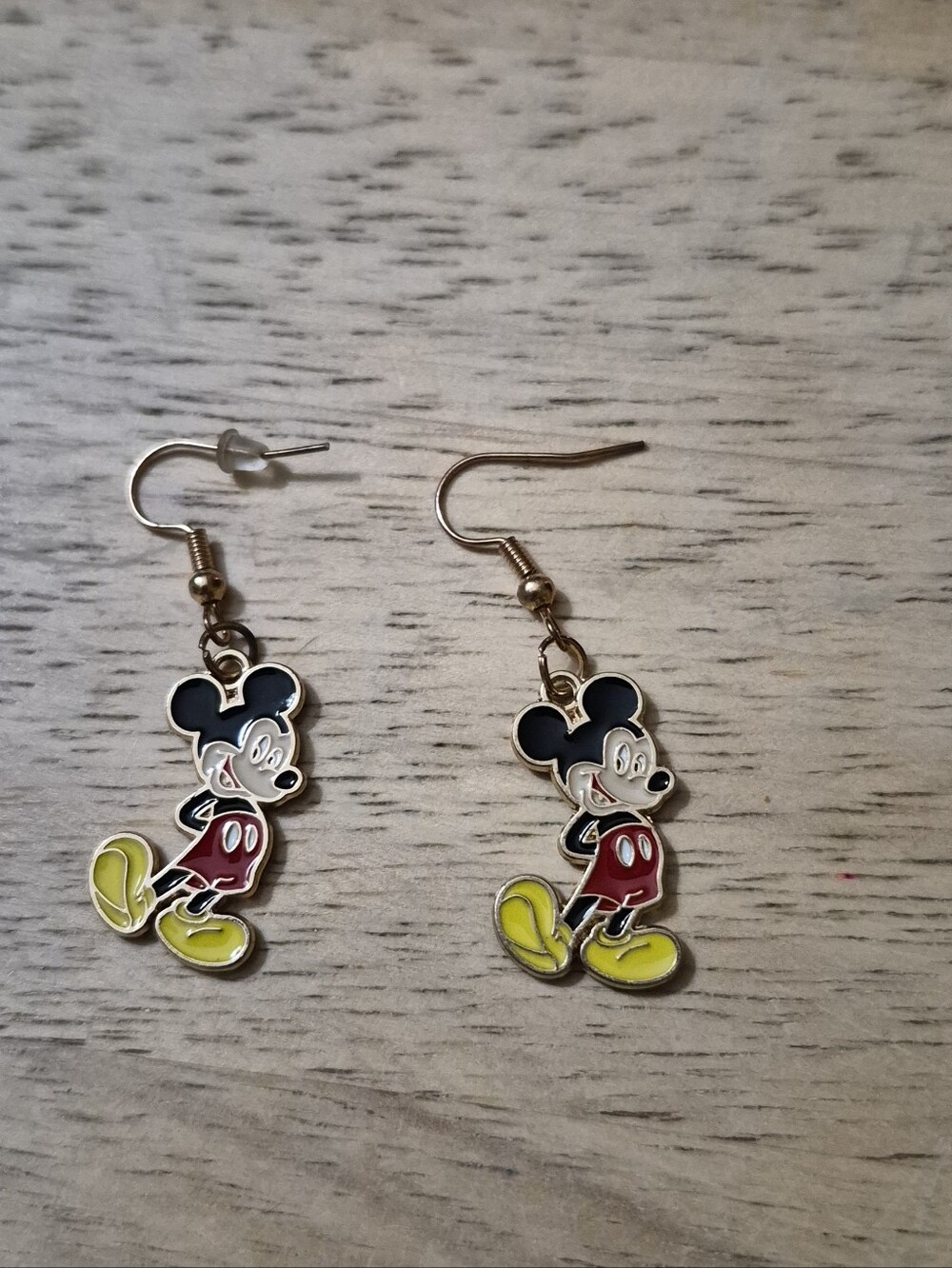 Disney Enamel Mickey Mouse Two Sided Earrings